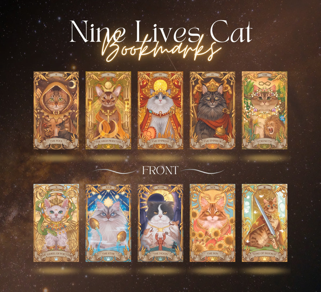 Nine Lives Cat Bookmarks