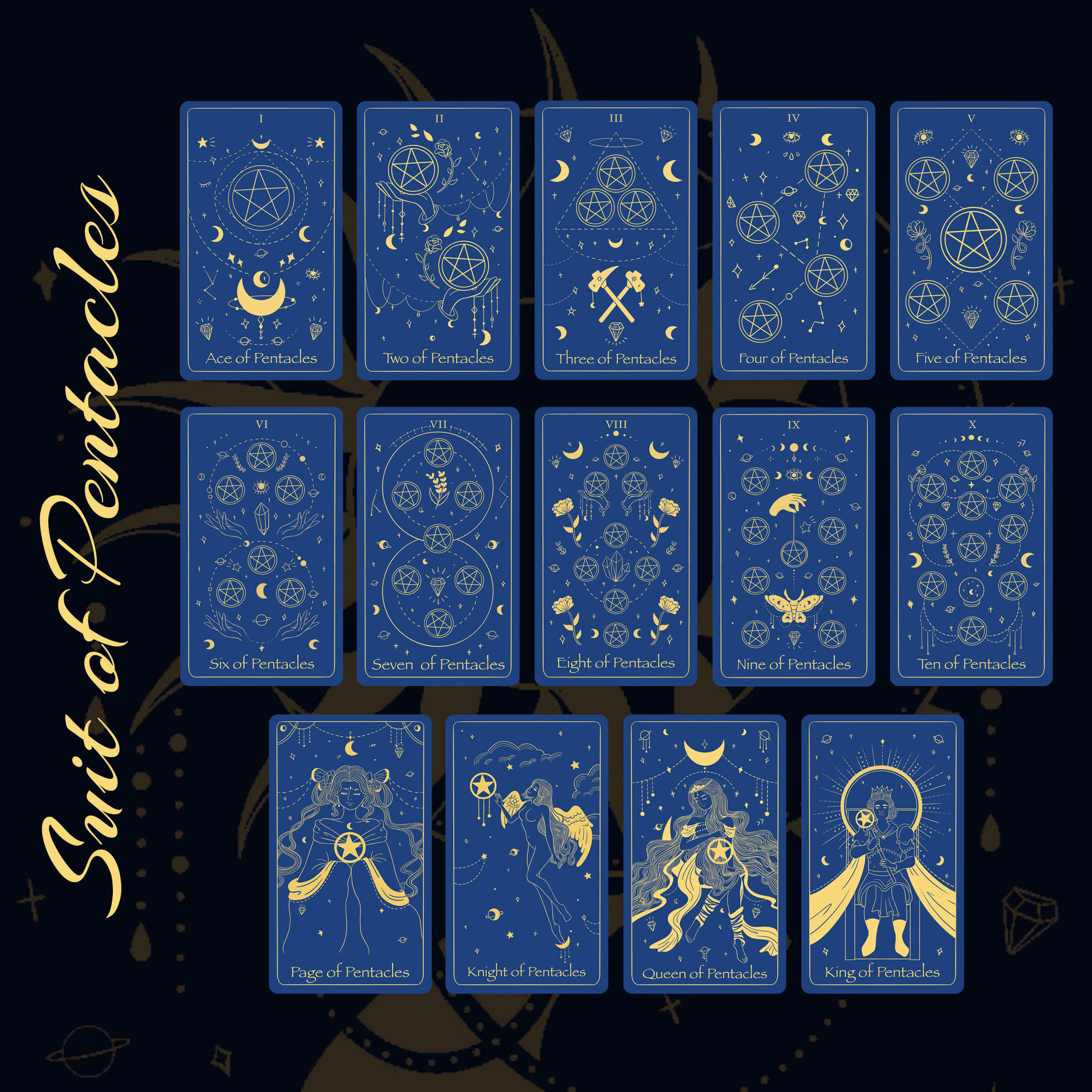 The Golden Path Tarot Blue Moon Edition