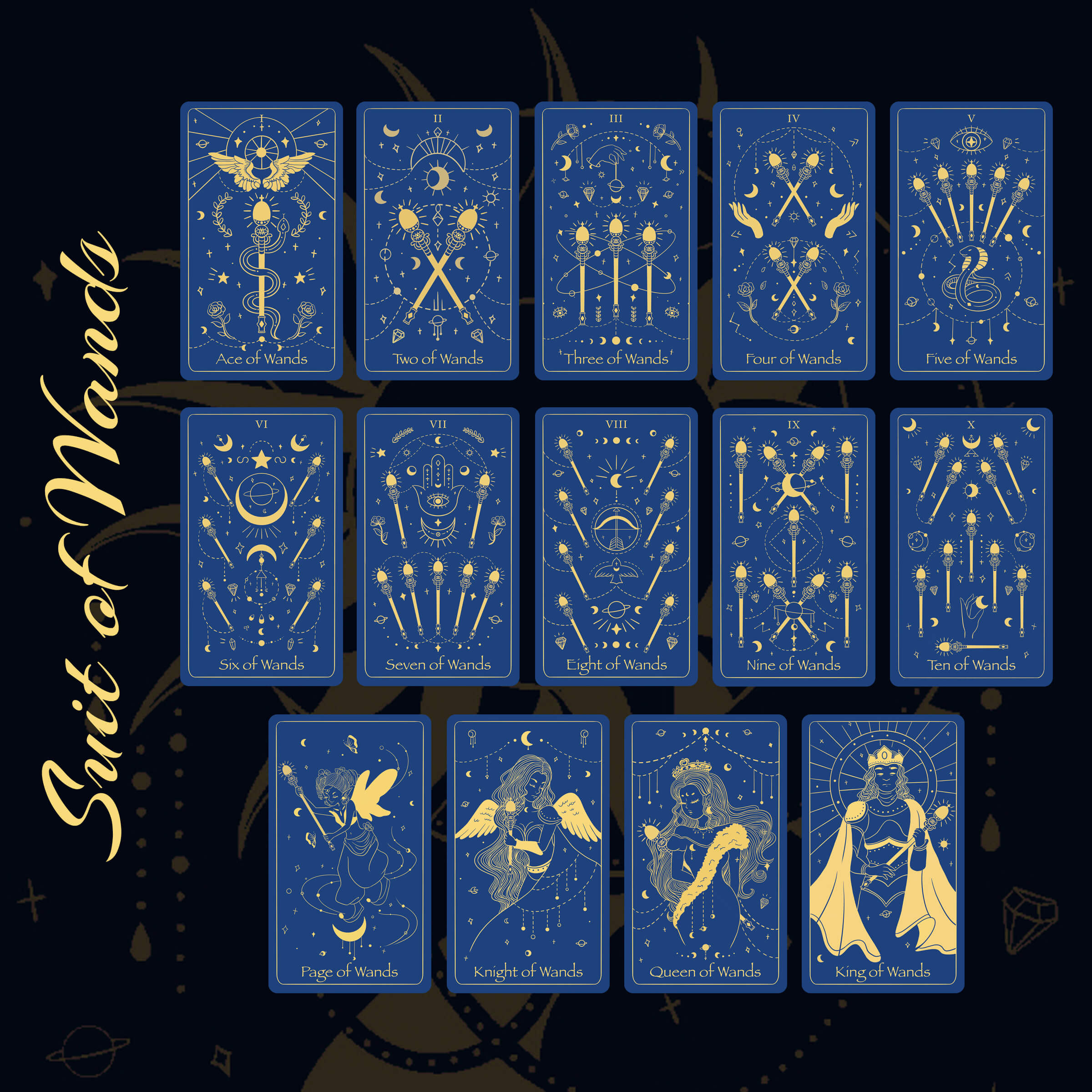 The Golden Path Tarot Blue Moon Edition