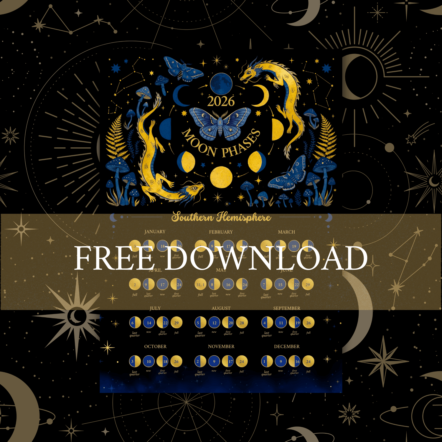 The Lunar Calendar of 2026