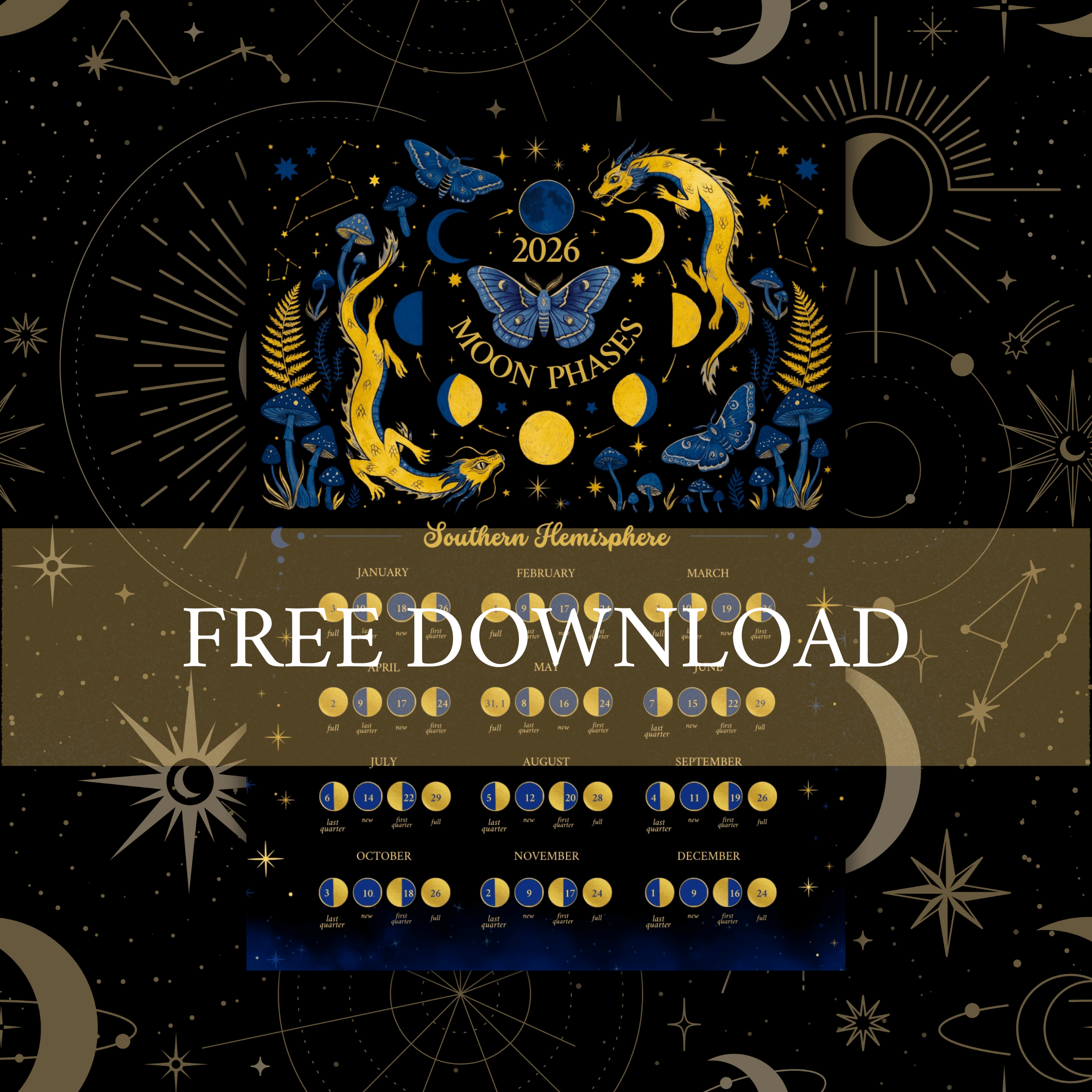 The Lunar Calendar of 2026