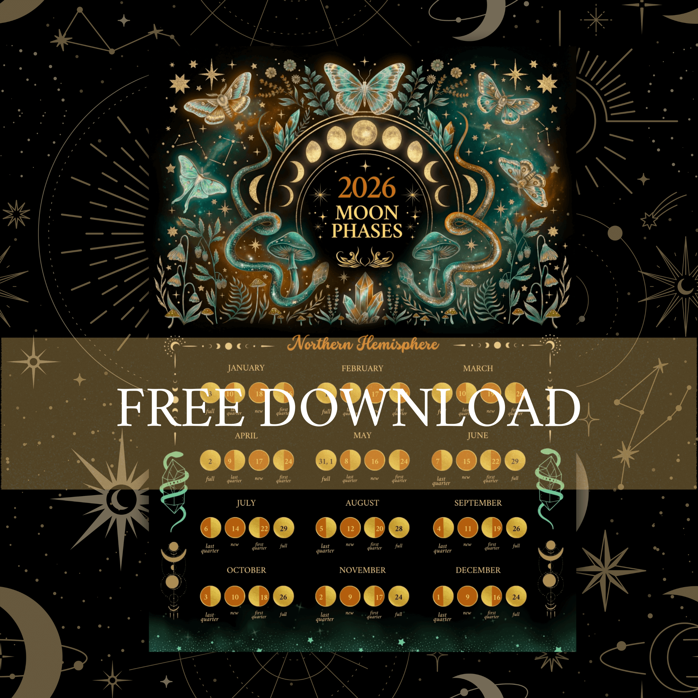 The Lunar Calendar of 2026