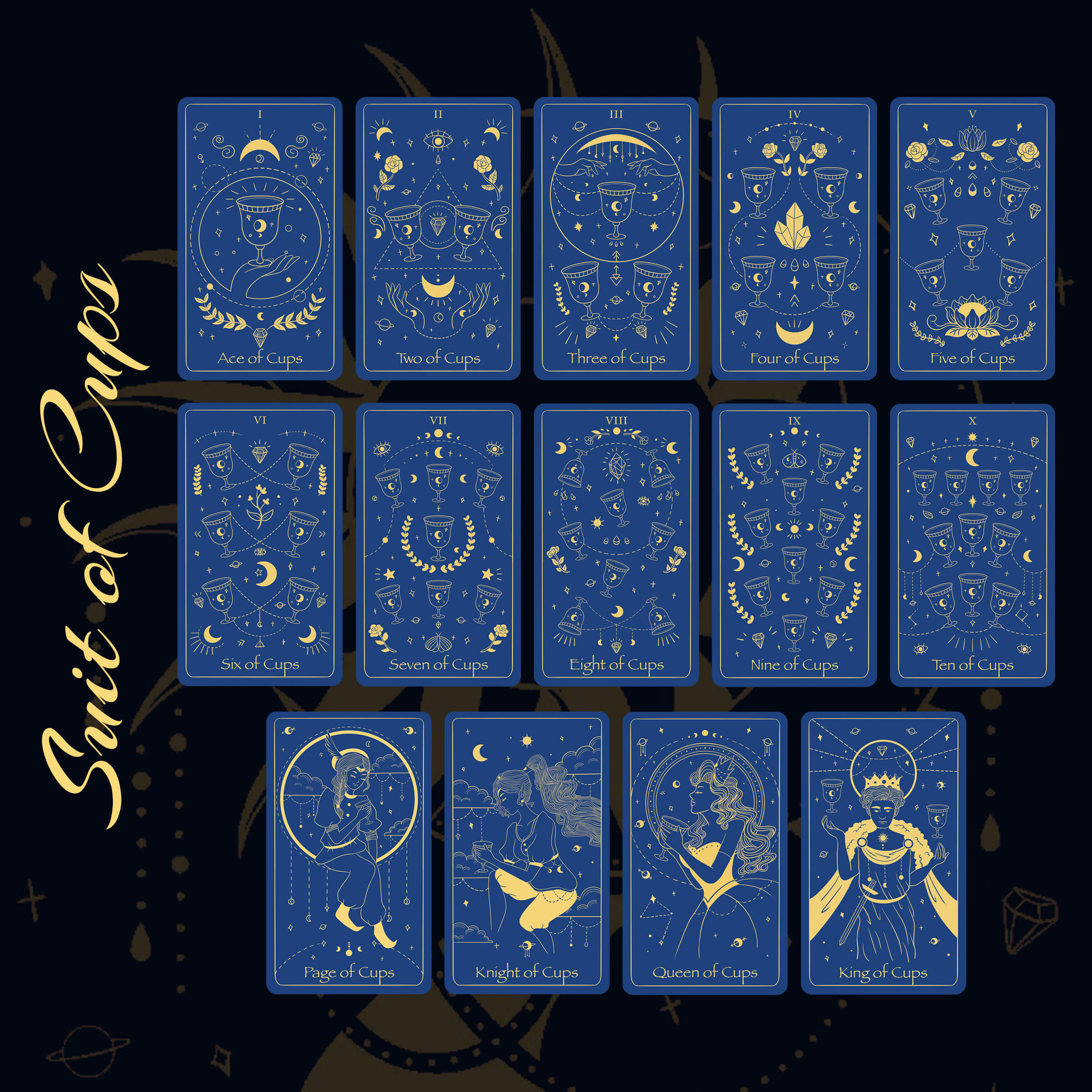 The Golden Path Tarot Blue Moon Edition – Azura Magic